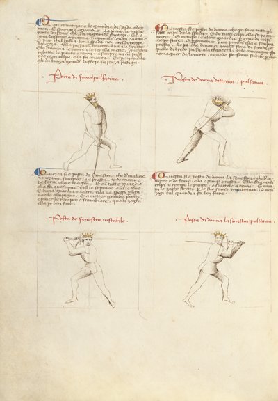 Combate con espada de Fiore Furlan dei Liberi da Premariacco