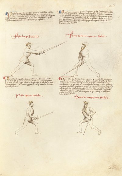 Combate con espada de Fiore Furlan dei Liberi da Premariacco