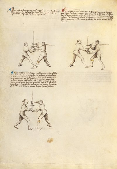 Combate con espada de Fiore Furlan dei Liberi da Premariacco