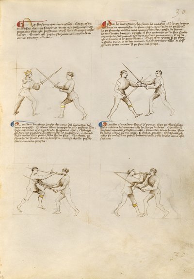 Combate con espada de Fiore Furlan dei Liberi da Premariacco