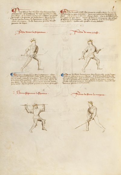 Combate con espada de Fiore Furlan dei Liberi da Premariacco