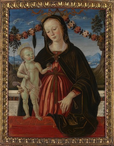 Madonna con el niño. Hacia 1473 de Fiorenzo di Lorenzo