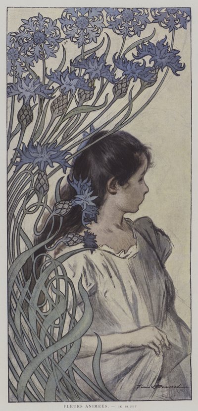 Flores animadas. El aciano de Firmin (after) Bouisset