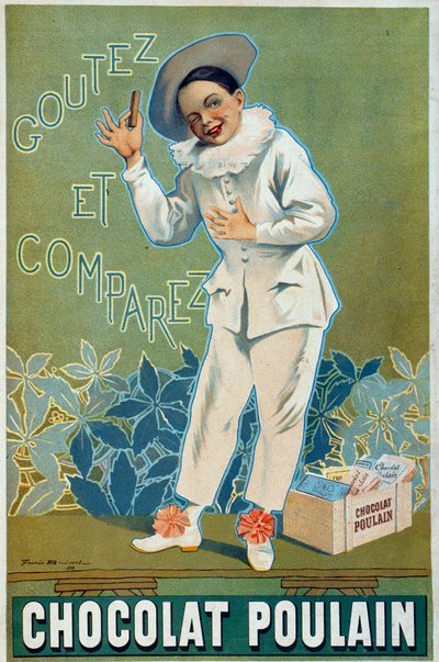 Cartel publicitario de Firmin Etienne Bruisset (1859-1925) para el Chocolat Poulain 