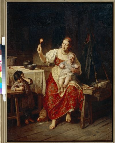 La belle mere - Peinture de Firs Sergeevich Zhuravlev ((Firs Jouravliov de Firs Sergeevich Zhuravlev