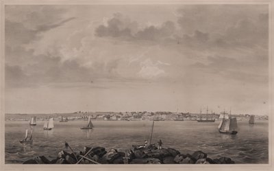 Castine, desde Hospital Island de Fitz Henry Lane