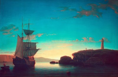 Faro en Camden, Maine de Fitz Henry Lane