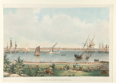 Vista de New Bedford. / Desde el fuerte cerca de Fairhaven de Fitz Henry Lane