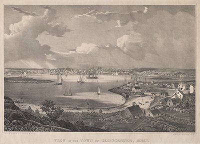 Vista de la ciudad de Gloucester, Mass. de Fitz Henry Lane