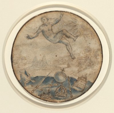 Hombre cayendo del cielo de Flemish 17th Century