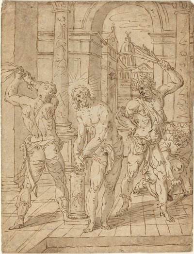 La flagelación de Cristo de Flemish 17th Century after Hendrik de Clerck