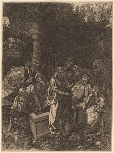 El entierro de Flemish 17th Century, style of Albrecht Dürer