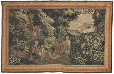 Un tapiz pastoral flamenco, principios del siglo XVIII (textil) de Flemish School