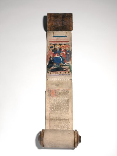 Libro de los difuntos de la abadía de San Bavón (vitela y cuero) de Flemish School