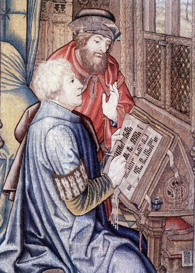 Cortina de David (detalle), facsímil del Tapiz de la Escuela de Bruselas (1510-1515). de Flemish School