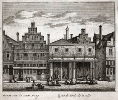 Delft, Países Bajos. (grabado de Flemish School