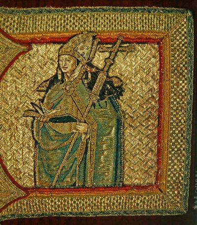 Detalle de una casulla, principios del siglo XVI (textil) de Flemish School