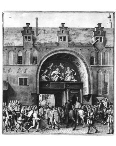 Entrada de Hercule François de Francia, Duque de Alençon (1554-84) en Amberes, 19 de febrero de 1582 de Flemish School
