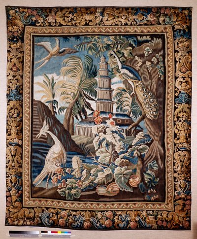 Tapiz flamenco. El llamado verdor. Fabricación de Oudenaarde. Colección privada. siglo 17 (?). de Flemish School
