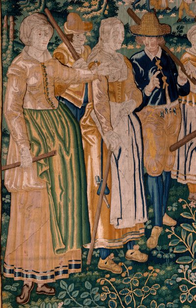 Tapiz flamenco. El juego del ganso. Taller de Oudenaarde. 341x395cm. Inv (83058)-7/0008. Siglo XVII. de Flemish School