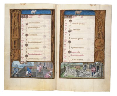 Folios del Libro de Horas de Rothschild, Gante o Brujas, c.1505 de Flemish School
