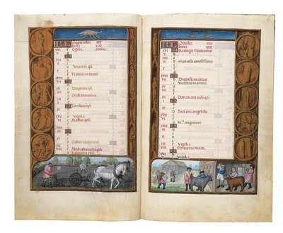 Folios del Libro de Horas Rothschild, Gante o Brujas, c.1505 de Flemish School