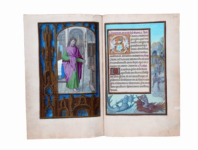 Folios del Libro de Horas Rothschild, Gante o Brujas, c.1505 de Flemish School