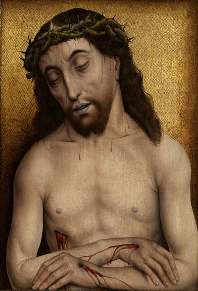 Varón de dolores (óleo sobre tabla) de Flemish School