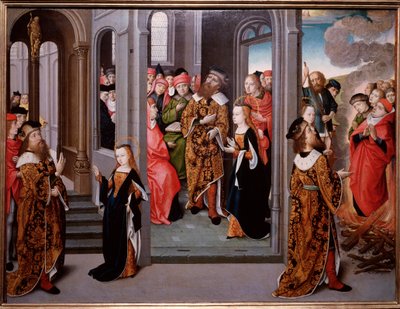 Martirio de Santa Inés de Roma, en Piazza Navona de Flemish School