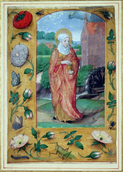María Magdalena, de un Libro de Horas, c.1500 de Flemish School
