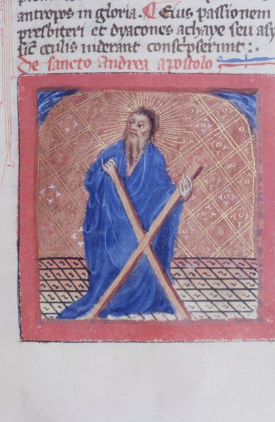 Página del Ms Gen 1111 de la Legenda Aurea, Brujas de Flemish School
