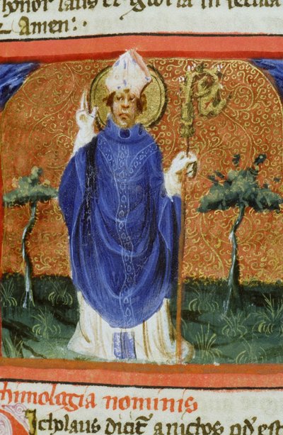 Página del Ms Gen 1111 de la Legenda Aurea, Brujas de Flemish School