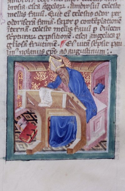 Página del Ms Gen 1111 de la Legenda Aurea, Brujas de Flemish School