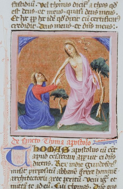 Página del Ms Gen 1111 de la Legenda Aurea, Brujas de Flemish School
