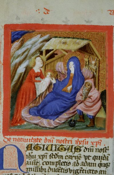 Página del Ms Gen 1111 de la Legenda Aurea, Brujas de Flemish School