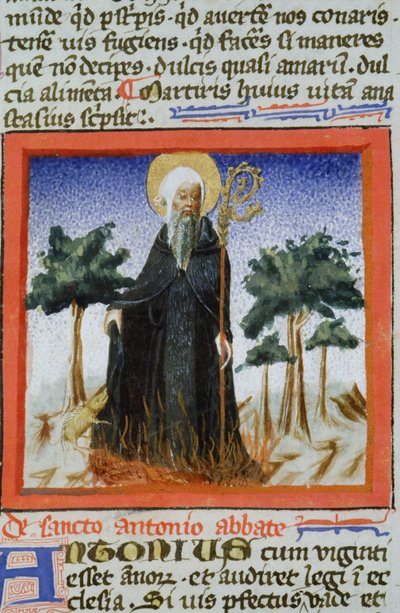 Página del Ms Gen 1111 de la Legenda Aurea, Brujas de Flemish School