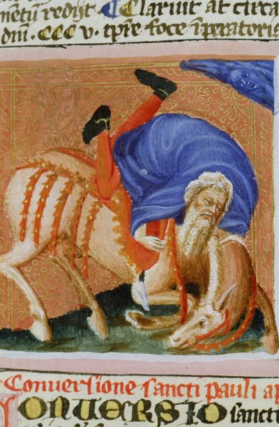 Página del Ms Gen 1111 de la Legenda Aurea, Brujas de Flemish School
