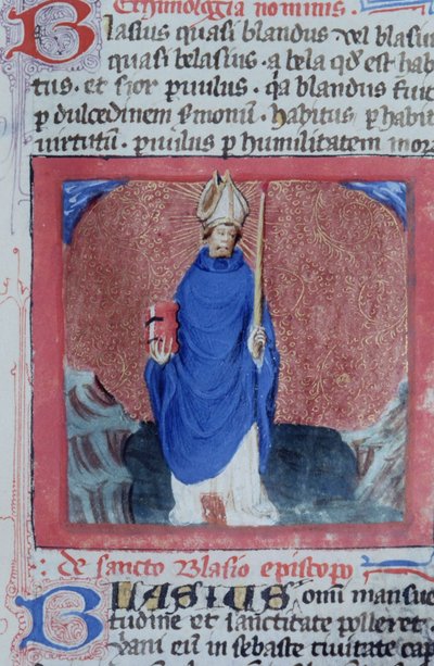 Página del Ms Gen 1111 de la Legenda Aurea, Brujas de Flemish School
