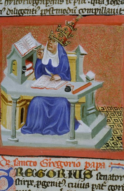 Página de la Legenda Aurea, Brujas, c.1400-10 de Flemish School