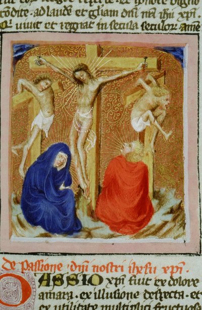 Página de la Legenda Aurea, Brujas, c.1400-10 de Flemish School