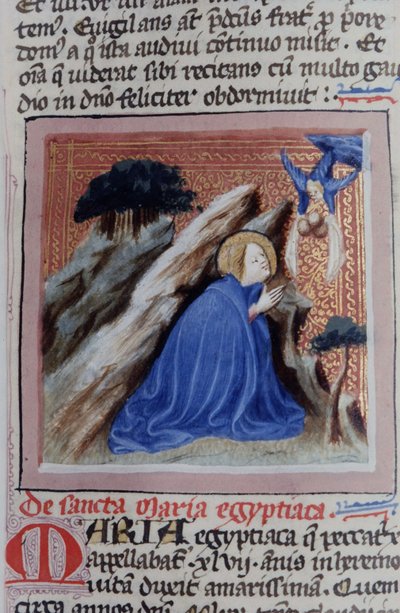 Página de la Legenda Aurea, Brujas, c.1400-10 de Flemish School