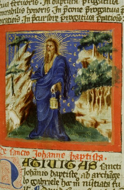 Página de la Legenda Aurea, Brujas, c.1400-10 de Flemish School