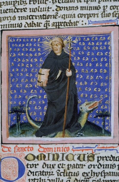 Página de la Legenda Aurea, Brujas, c.1400-10 de Flemish School