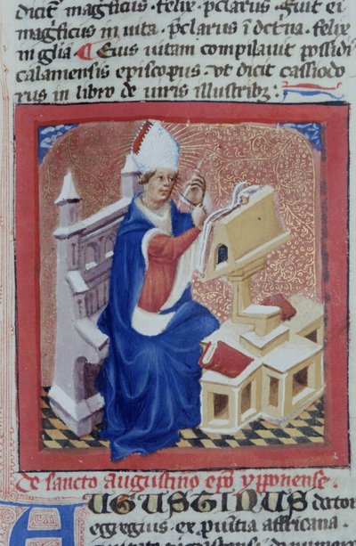 Página de la Legenda Aurea, Brujas, c.1400-10 de Flemish School