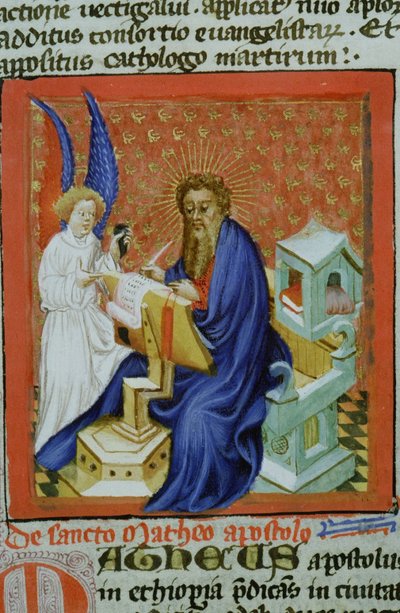 Página de la Legenda Aurea, Brujas, c.1400-10 de Flemish School