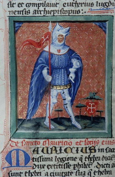 Página de la Legenda Aurea, Brujas, c.1400-10 de Flemish School