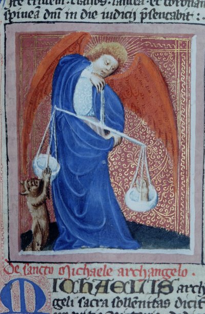 Página de la Legenda Aurea, Brujas, c.1400-10 de Flemish School