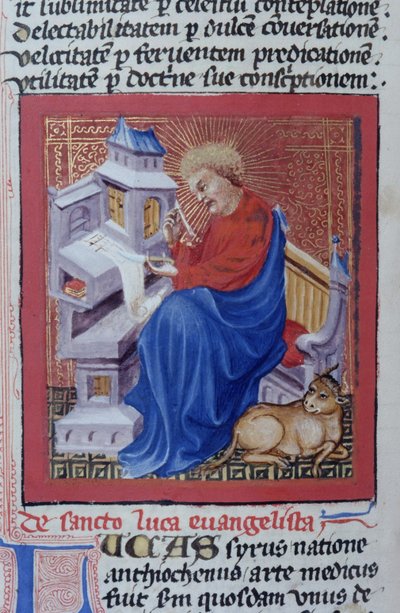 Página de la Legenda Aurea, Brujas, c.1400-10 de Flemish School