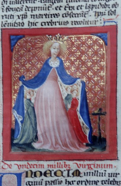 Página de la Legenda Aurea, Brujas, c.1400-10 de Flemish School