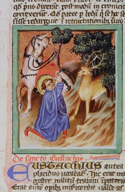 Página de la Legenda Aurea, Brujas, c.1400-10 de Flemish School